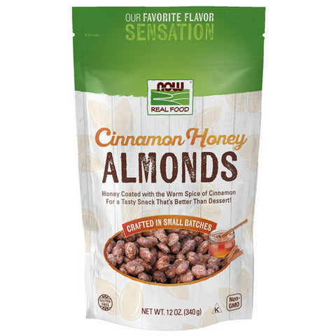 Now Foods, Cinnamon Honey Almonds, 12 Oz Now Foods