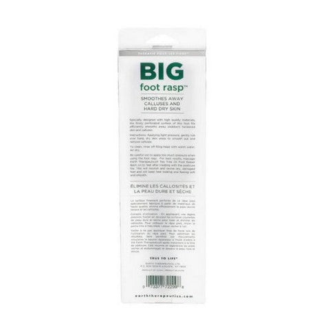 Earth Therapeutics, Big Foot Rasp Pedicure File, 1 Count Earth Therapeutics