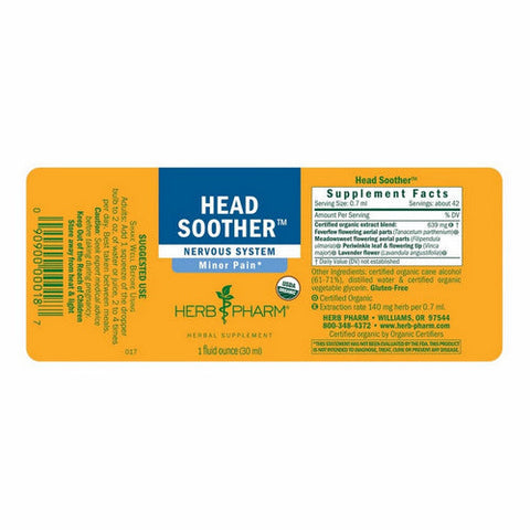 Herb Pharm, Head Soother, 1 Oz Herb Pharm