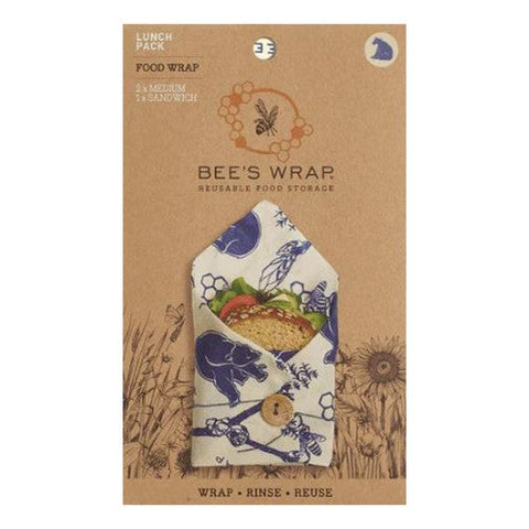 Bees Wrap, Bee'S & Bears Lunch Pack, 3 Counts Bees Wrap