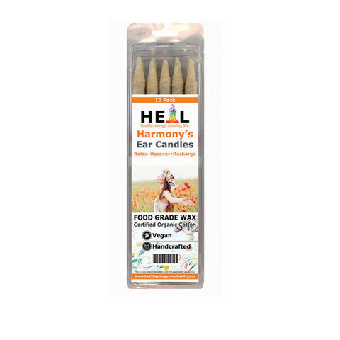 Harmony, Small Unscented Ear Candles, 10 Count Harmony