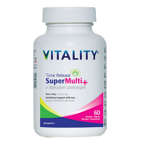 Vitality, VITALITY Time Release Super Multi+, 60 Tabs Vitality