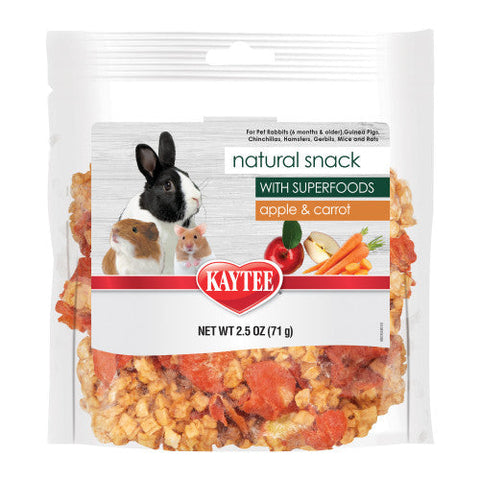 Kaytee Natural Snack with Superfoods Carrot & Apple Carrot and Apple Blend, 1 Each/2.5 Oz by Kaytee