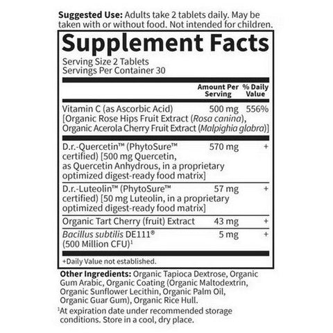 Garden of Life, Dr. Formulated Quercetin Drop Uric Acid, 60 Tabs Garden of Life
