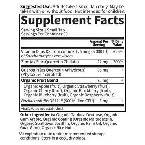 Garden of Life, Dr. Formulated Vitamin D3 and Zinc, 5000 IU, 30 Tabs Garden of Life