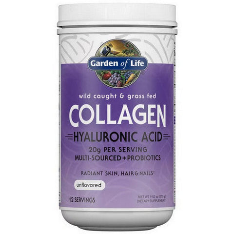 Garden of Life, Collagen Hyaluronic Acid Unflavored, 9.52 Oz Garden of Life