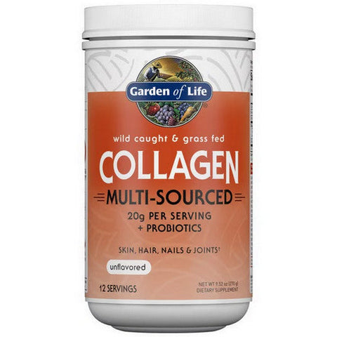 Garden of Life, Wild Caught & Grassss Feds Collagen Multi-Sourced, Unflavored 9.52 Oz Garden of Life