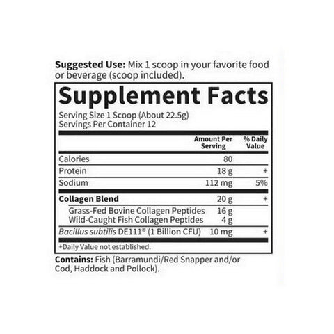 Garden of Life, Wild Caught & Grassss Feds Collagen Multi-Sourced, Unflavored 9.52 Oz Garden of Life