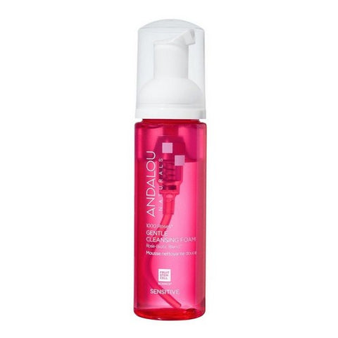 Andalou Naturals, 1000 Roses Gentle Cleansing Foam Sensitive, 5.5 Oz