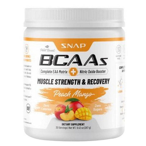 Snap Supplements, BCAA Peach Mango Powder, 9.42 Oz Snap Supplements