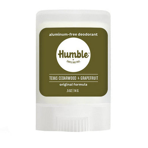 Humble Brands, Deodorant Travel Size Original Texas Cedarwood & Grapefruit, 0.5 Oz Humble Brands