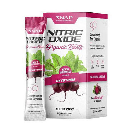 Snap Supplements, Nitric Oxide Beet Sticks Mixed Berry, 10 Count Snap Supplements