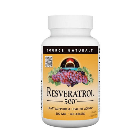Source Naturals, Resveratrol, 500 mg, 30 Tabs Source Naturals