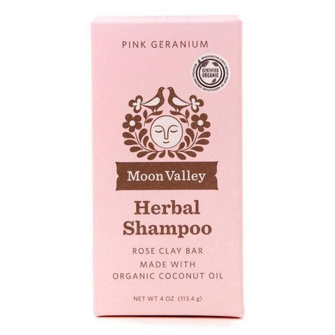 Moon Valley Organics, Herbal Shampoo Bar Pink Geranium, 3.5 Oz Moon Valley Organics
