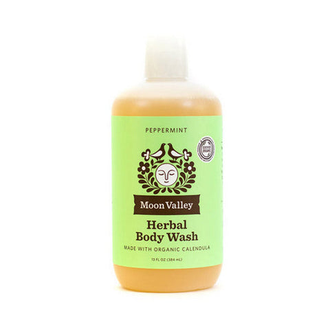 Moon Valley Organics, Herbal Body Wash Peppermint, 12.9 Oz Moon Valley Organics