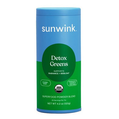 Sunwink, Detox Greens Superfood Powder Mix, 4.2 Oz Sunwink