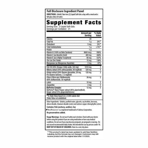 Irwin Naturals, Vision Sharp Multi-Nutrient Eye Health, 42 Softgels Irwin Naturals