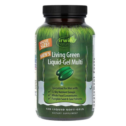 Men'S Living Green Liquid-Gel Multi 120 Softgels by Irwin Naturals