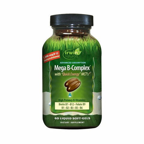 Irwin Naturals, Advanced Absorption Mega B-Complex, 60 Softgels Irwin Naturals