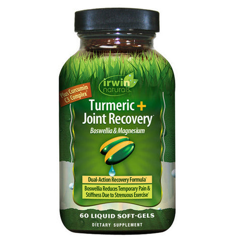 Turmeric + Joint Recovery Boswellia And Magnesium 60 Softgels by Irwin Naturals
