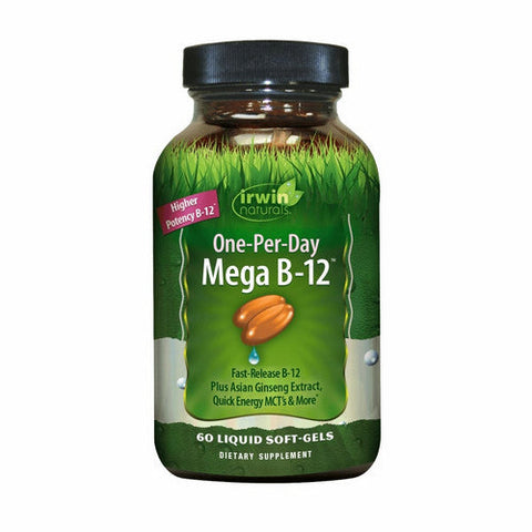 Irwin Naturals, One-Per-Day Mega B-12, 60 Softgels Irwin Naturals
