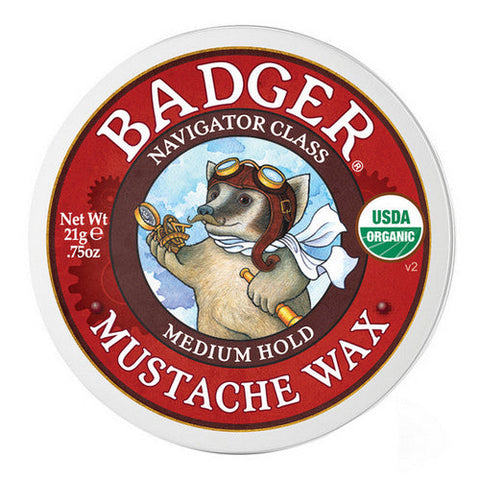 Badger Balm, Mustache Wax, 21 Grams Badger Balm