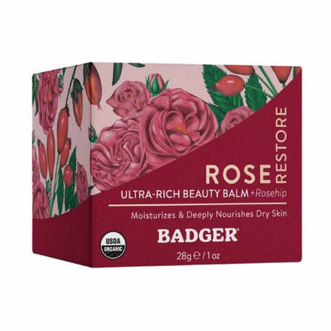 Badger Balm, Rose Beauty Balm, 28 Grams Badger Balm