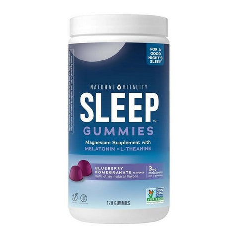 Natural Vitality, Sleep Gummies Blueberry Pomegranate, 120 Count