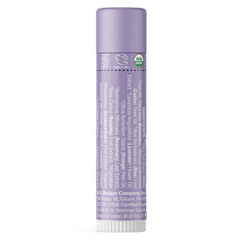 Badger Balm, Lavender & Orange Lip Balm Stick, .15 Oz
