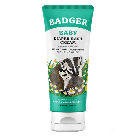 Badger Balm, Baby Diaper Rash Cream Calendula, 2.9 Oz Badger Balm