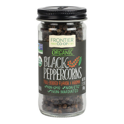 Frontier Coop, Organic Black Peppercorns, 2.12 Oz Frontier Coop
