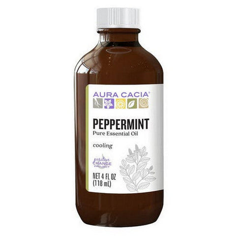 Aura Cacia, Peppermint Essential Oil, 4 Oz Aura Cacia