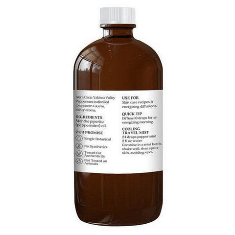 Aura Cacia, Peppermint Essential Oil, 16 Oz Aura Cacia