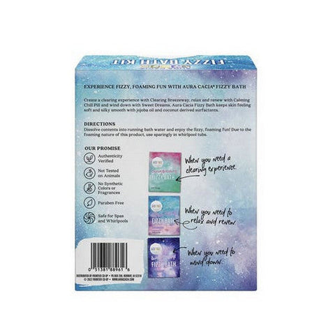 Aura Cacia, Fizzy Bath Kit, 1 Kit Aura Cacia