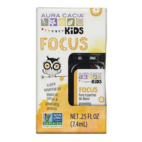 Aura Cacia, Kids Focus Essential Oil Blend, 0.25 Oz Aura Cacia