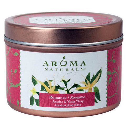 Aroma Naturals, Romance Pink Small Tin 2, 1 Candle Aroma Naturals