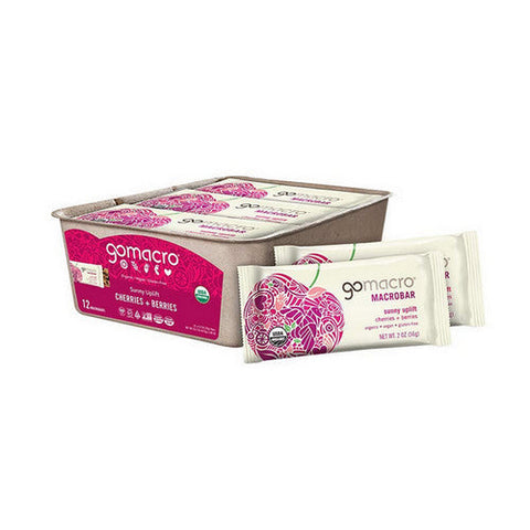 Gomacro, MacroBar Cherries And Berries, 12 Count Gomacro