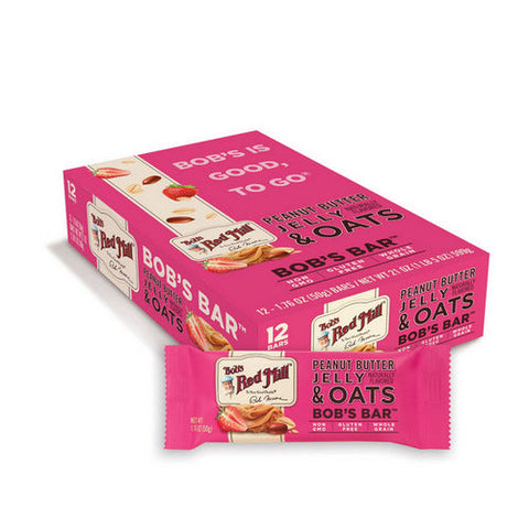 Bobs Red Mill, Peanut Butter Jelly & Oats Better Bar, 12 Bars Bobs Red Mill