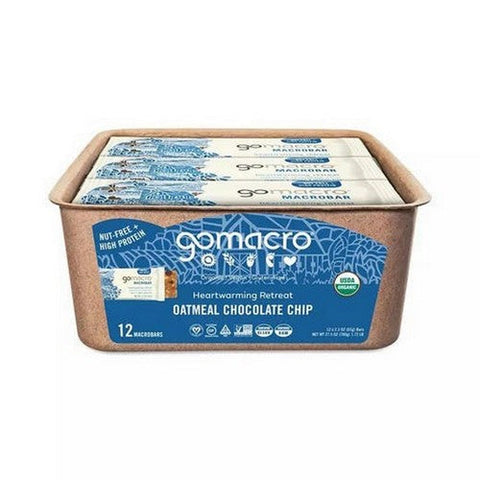 Gomacro, MacroBar Oatmeal Chocolate Chip, 12 Count Gomacro