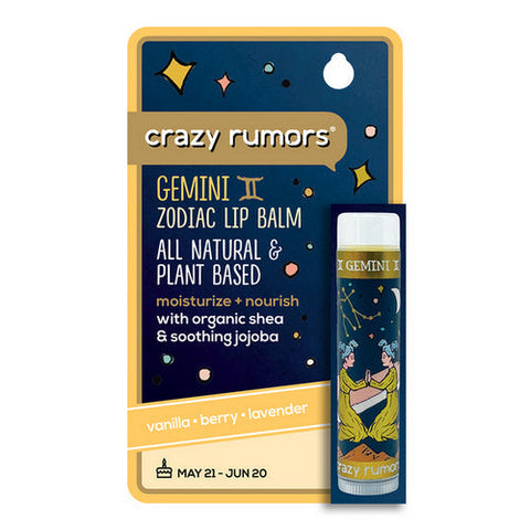 Crazy Rumors, Gemini Air Blend Lip Balm, 0.15 Oz Crazy Rumors