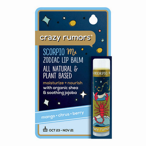 Crazy Rumors, Scorpio Water Blend Lip Balm, 0.15 Oz Crazy Rumors