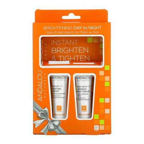 Andalou Naturals, Brightening Day to Night, 1 Kit Andalou Naturals