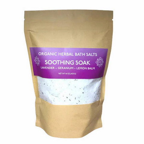 Four Elements Herbals, Soothing Soak Bath Salts, 16 Oz Four Elements Herbals