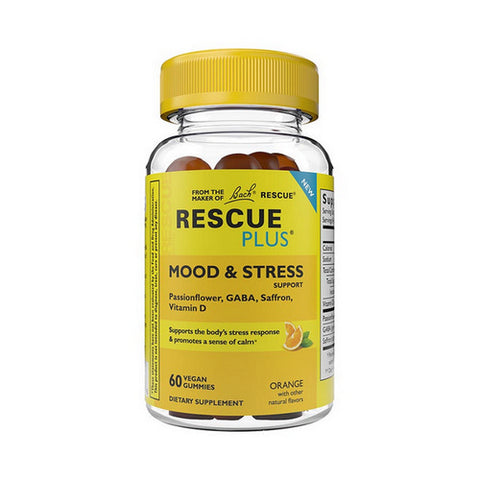 Bach, Rescue Plus Mood And Stress Gummies, 60 Count Bach