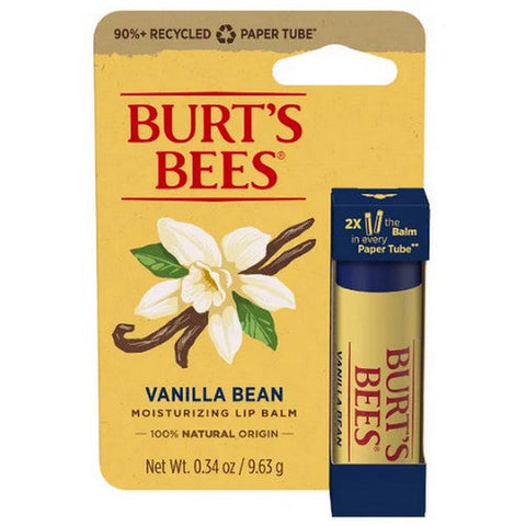 Burts Bees, Vanilla Paper Tube Lip Balm, 0.34 Oz Burts Bees