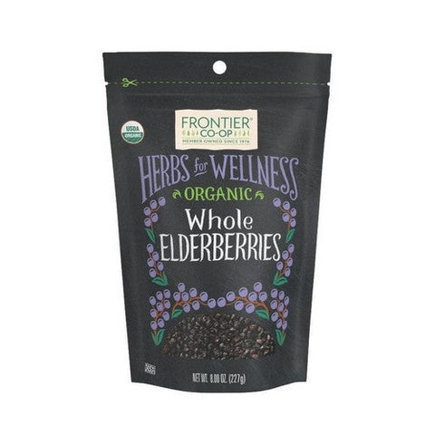 Frontier Coop, Organic Whole Elderberries, 8 Oz Frontier Coop