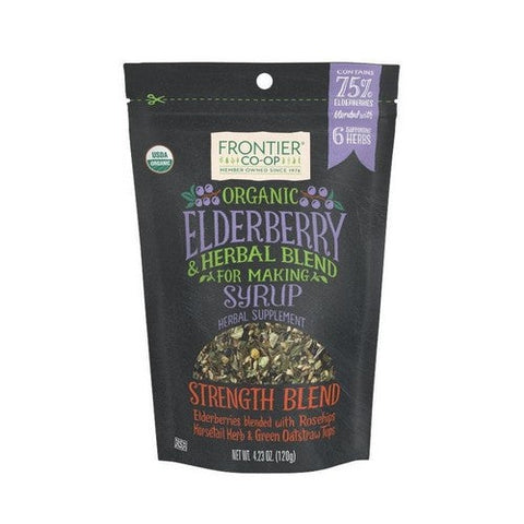 Frontier Coop, Organic Elderberry And Herb Blend for Syrup Strength Blend, 4.23 Oz Frontier Coop