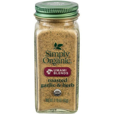 Simply Organic, Organic Roasted Garlic And Herb Umami Blend, 2.19 Oz Simply Organic