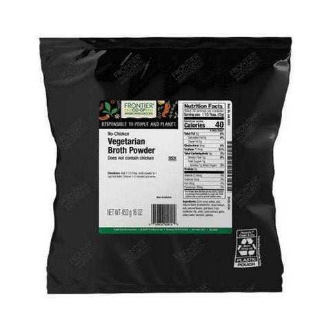 Frontier Coop, No-Chicken Broth Powder, 1 Lb Frontier Coop
