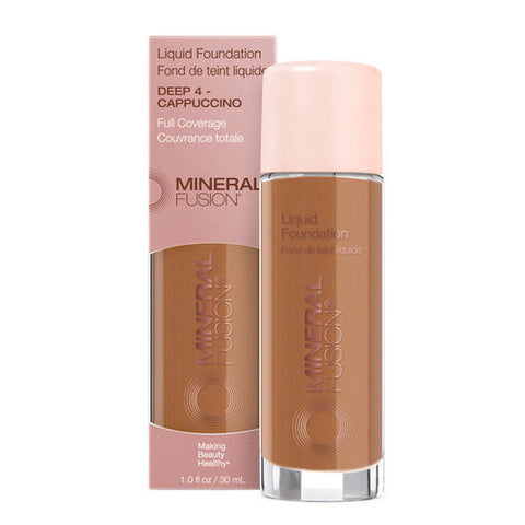 Mineral Fusion, Deep 4 Cappuccinio Liquid Foundation, 1 Oz Mineral Fusion